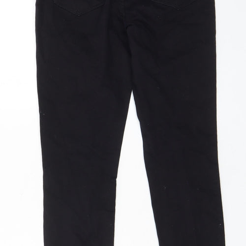 New Look Womens Black Cotton Jegging Jeans Size 8 L26 in Regular - Elasticated waist