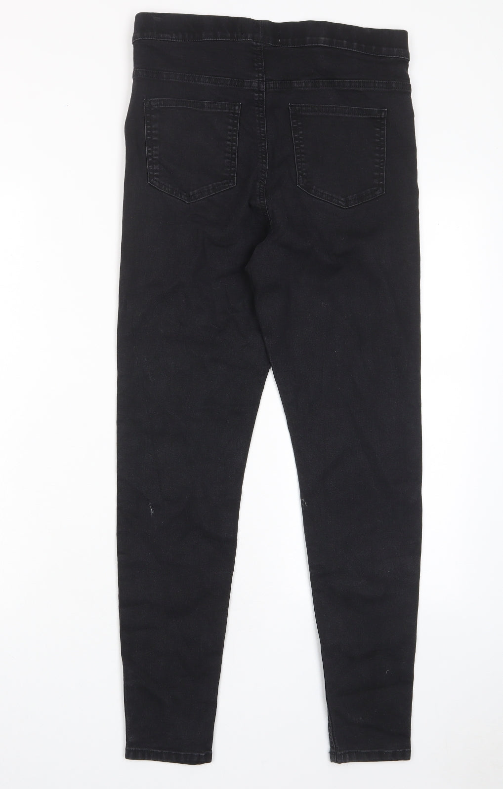Marks and Spencer Womens Grey Cotton Jegging Jeans Size 10 L28 in Regular - Elasticated waist