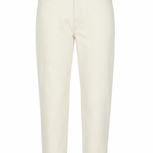 Mango Womens Beige Cotton Mom Jeans Size 8 L27 in Regular Zip - Pockets