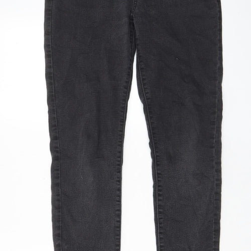 Simply Vera by Vera Wang Womens Grey Cotton Skinny Jeans Size 30 in L29 in Regular Zip - Pockets