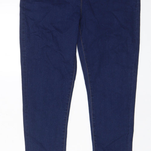 Bonmarché Womens Blue Cotton Jegging Jeans Size 12 L29 in Regular