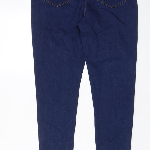Bonmarché Womens Blue Cotton Jegging Jeans Size 12 L29 in Regular