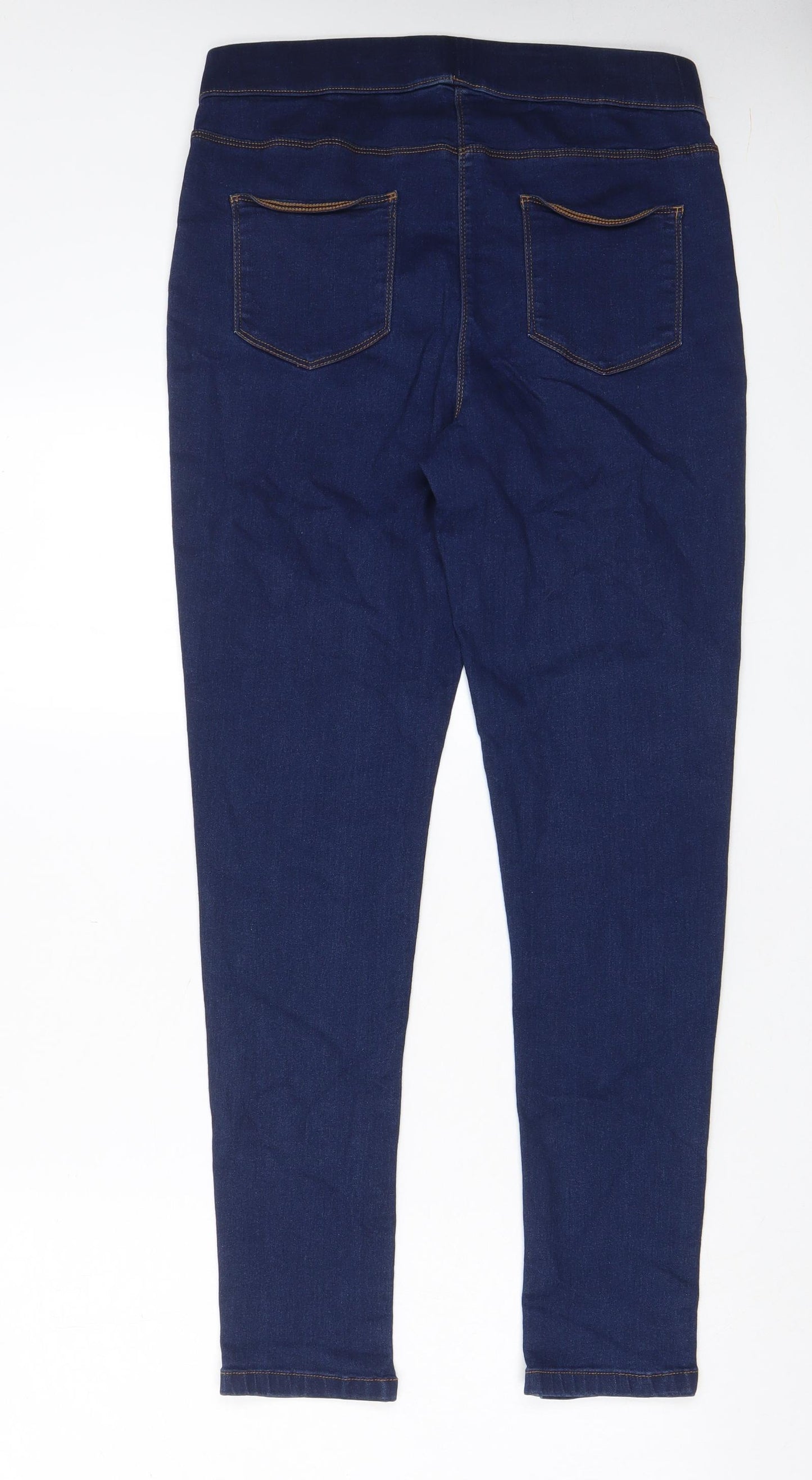 Bonmarché Womens Blue Cotton Jegging Jeans Size 12 L29 in Regular