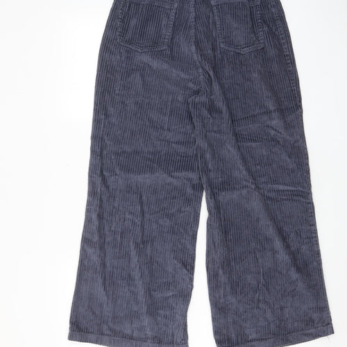 Amuse Womens Blue Cotton Trousers Size 26 in L26 in Regular Zip - Pockets