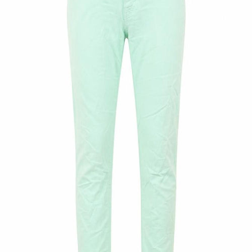 YesYes Womens Green Cotton Skinny Jeans Size 12 L31 in Regular Zip - Pockets