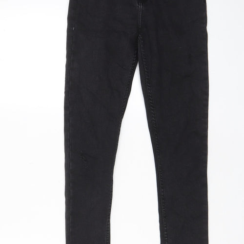 Denim & Co. Womens Black Cotton Skinny Jeans Size 8 L27 in Regular Zip - Pockets