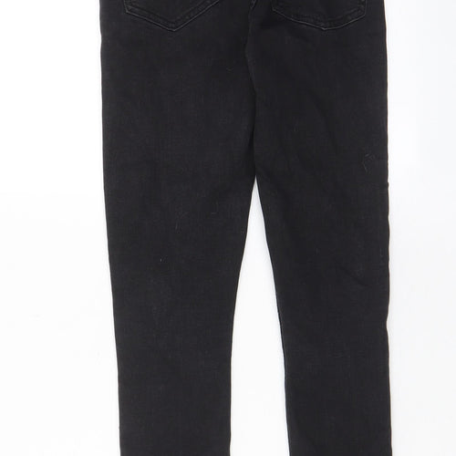 Denim & Co. Womens Black Cotton Skinny Jeans Size 8 L27 in Regular Zip - Pockets