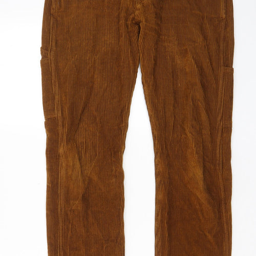 Levi's Mens Brown Cotton Trousers Size 30 in L32 in Regular Zip - Pockets, Logo