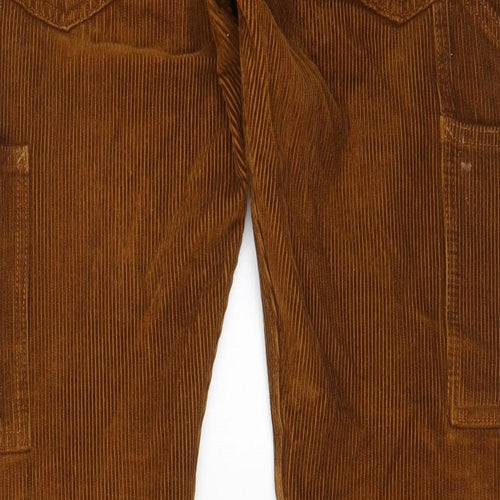 Levi's Mens Brown Cotton Trousers Size 30 in L32 in Regular Zip - Pockets, Logo