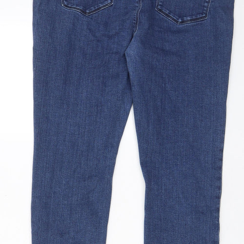 ASOS Womens Blue Cotton Skinny Jeans Size 18 L30 in Regular Zip - Pockets