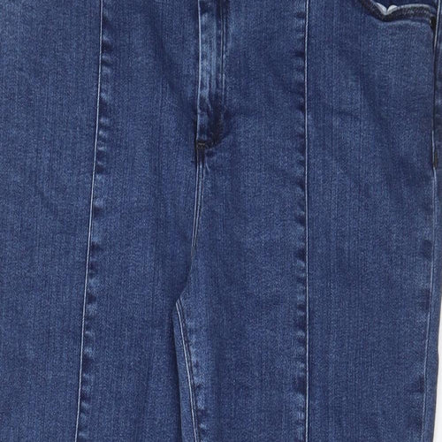 ASOS Womens Blue Cotton Skinny Jeans Size 18 L30 in Regular Zip - Pockets