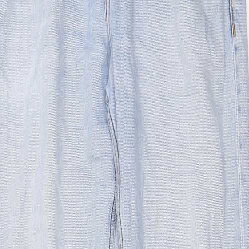 H&M Mens Blue Cotton Straight Jeans Size 30 in L30 in Relaxed Button - Pockets