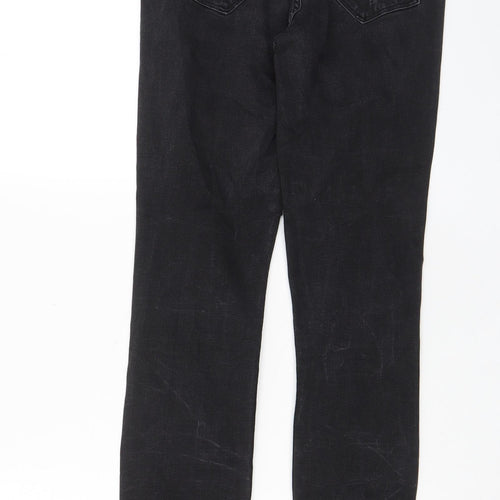 H&M Womens Black Cotton Skinny Jeans Size 30 in L29 in Regular Zip - Pockets