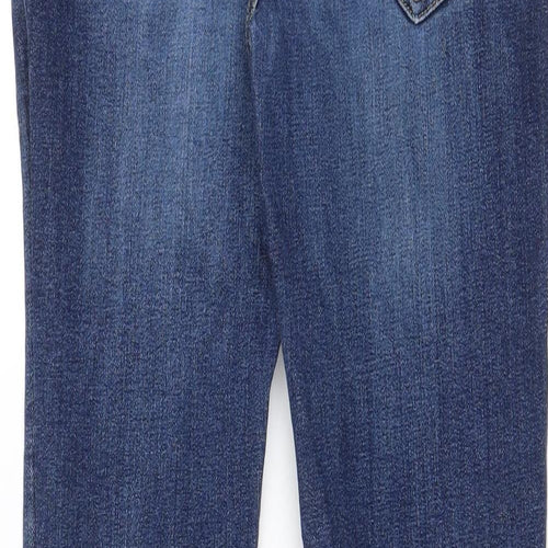 River Island Mens Blue Cotton Skinny Jeans Size 30 in L32 in Regular Zip - Pockets