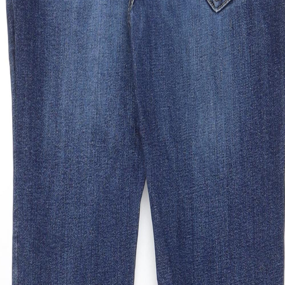 River Island Mens Blue Cotton Skinny Jeans Size 30 in L32 in Regular Zip - Pockets