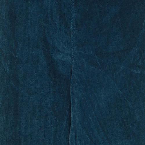 Cotton Traders Womens Blue Cotton Trousers Size 14 L29 in Regular - Pockets