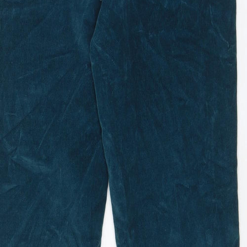 Cotton Traders Womens Blue Cotton Trousers Size 14 L29 in Regular - Pockets