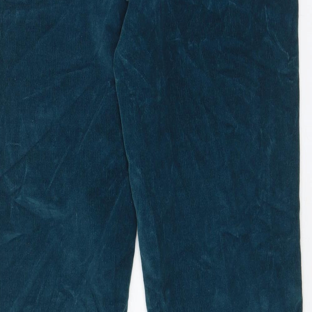 Cotton Traders Womens Blue Cotton Trousers Size 14 L29 in Regular - Pockets