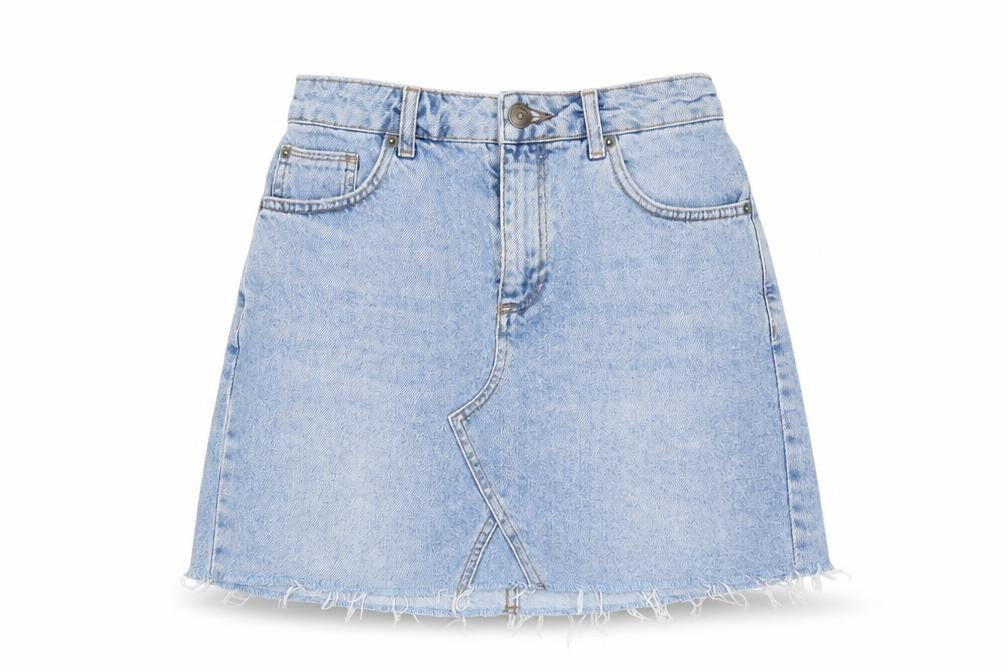 BDG Womens Blue Cotton A-Line Skirt Size 26 in Zip - Pockets