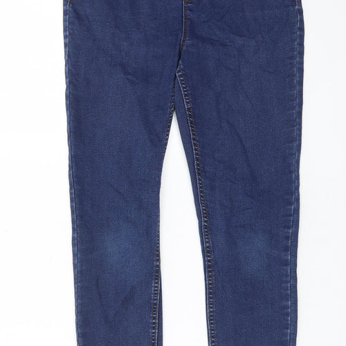 New Look Womens Blue Cotton Jegging Jeans Size 10 L25 in Regular