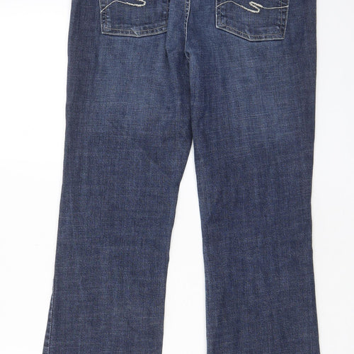 Seraphine Womens Blue Cotton Straight Jeans Size 30 in L28 in Regular