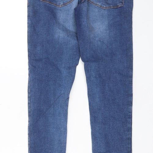 Denim & Co. Mens Blue Cotton Skinny Jeans Size 30 in L32 in Regular Zip - Pockets