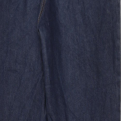 JoJo Maman Bébé Womens Blue Cotton Bootcut Jeans Size 14 L32 in Regular - Long Leg, Pockets