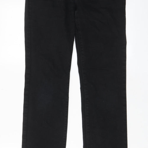 Levi's Womens Black Cotton Straight Jeans Size 28 in L32 in Regular Zip - Pockets