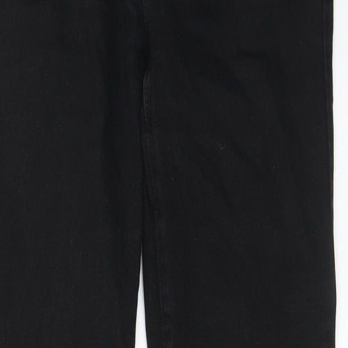 Levi's Womens Black Cotton Straight Jeans Size 28 in L32 in Regular Zip - Pockets