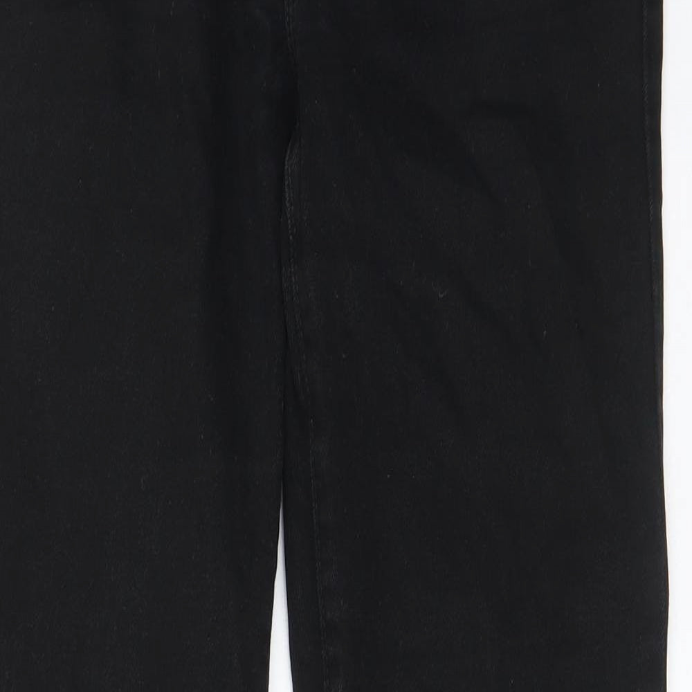 Levi's Womens Black Cotton Straight Jeans Size 28 in L32 in Regular Zip - Pockets