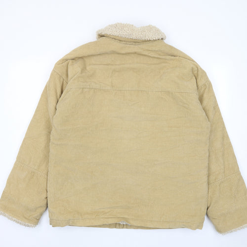 Urban Outfitters Mens Brown Jacket Size M Zip - M/L, Pockets