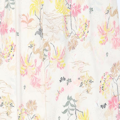 Marks and Spencer Womens Multicoloured Floral Polyester Top Pyjama Pants Size 20