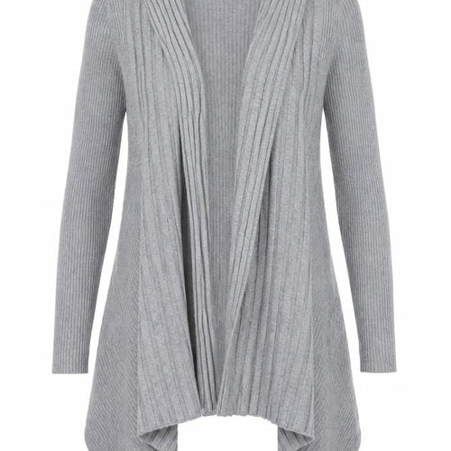 Marks and Spencer Womens Grey V-Neck Polyamide Cardigan Jumper Size 10