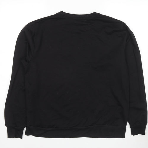 Boohoo Mens Black Polyester Pullover Sweatshirt Size S - Pour Homme Tour