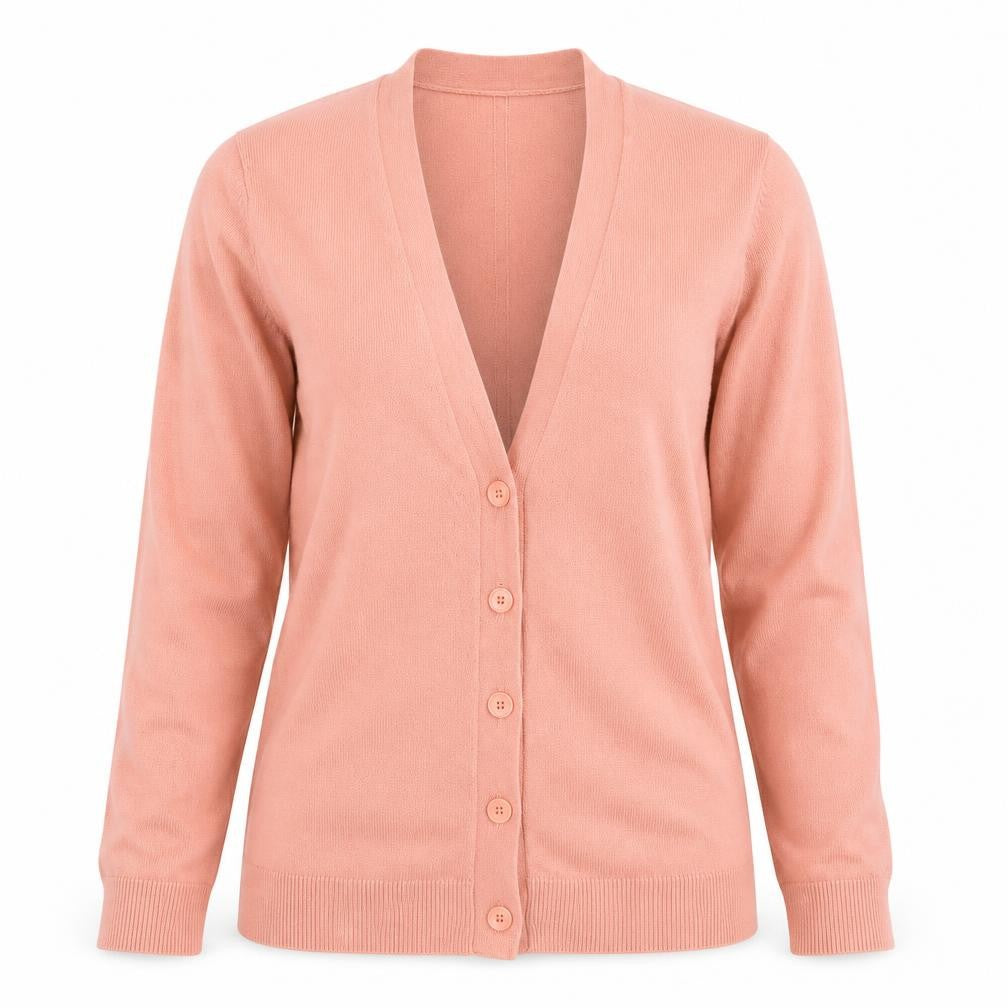 Gap Womens Pink V-Neck Nylon Cardigan Jumper Size S