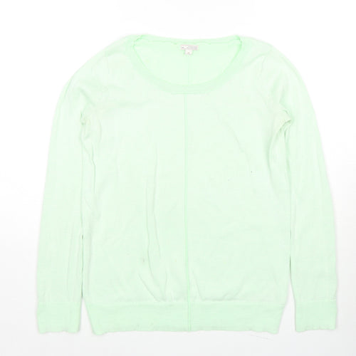 Gap Womens Green Round Neck Polyester Pullover Jumper Size S