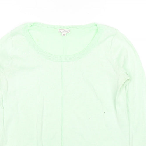 Gap Womens Green Round Neck Polyester Pullover Jumper Size S