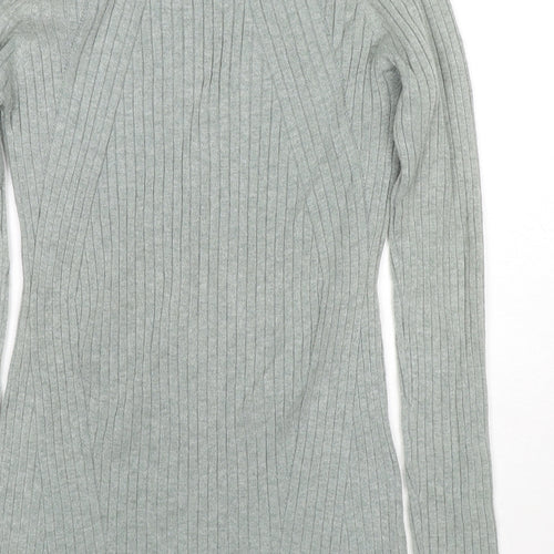 4X4 Womens Green Round Neck Viscose Pullover Jumper Size M