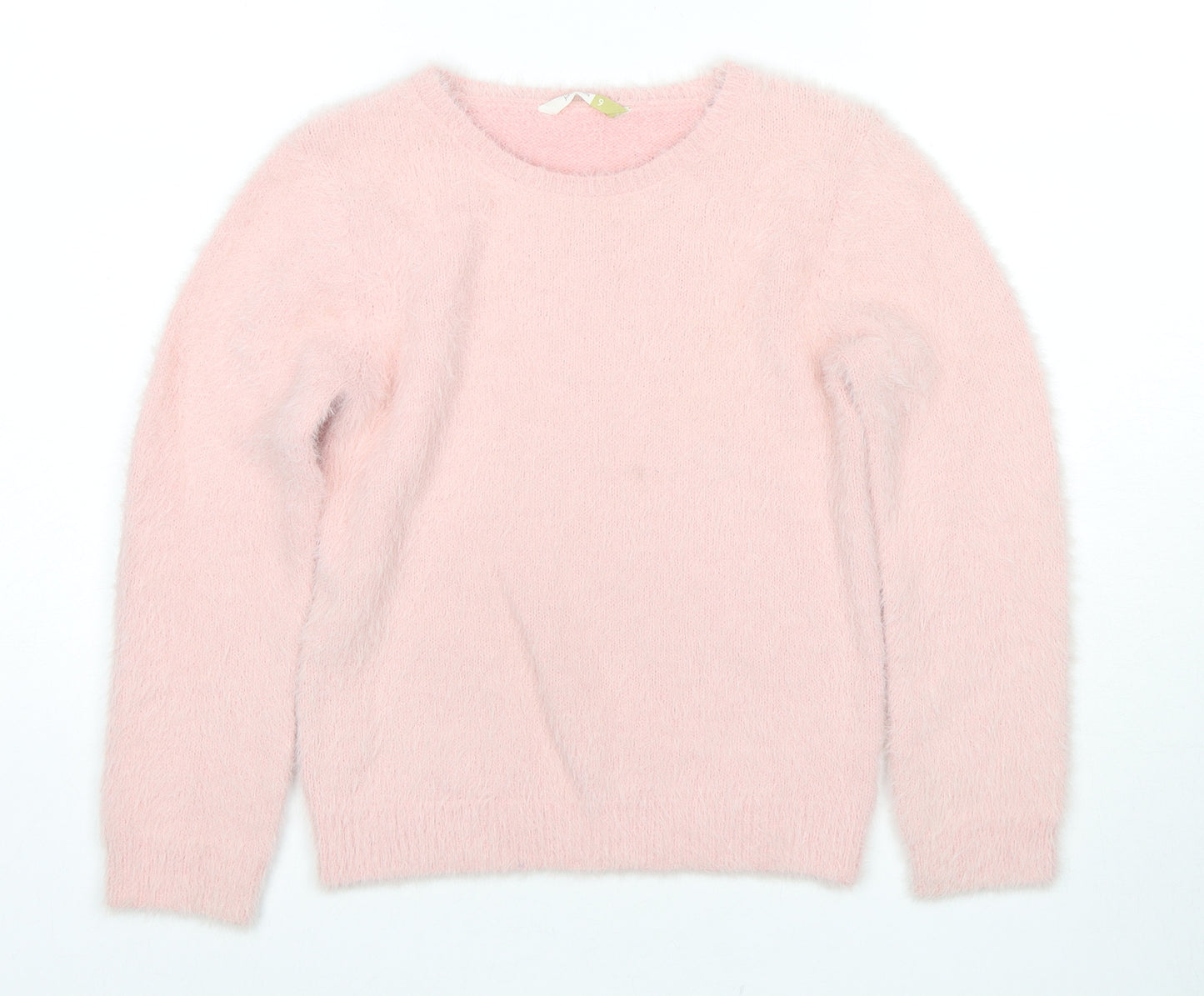 John Lewis Girls Pink Round Neck Nylon Pullover Jumper Size 6 Years Pullover