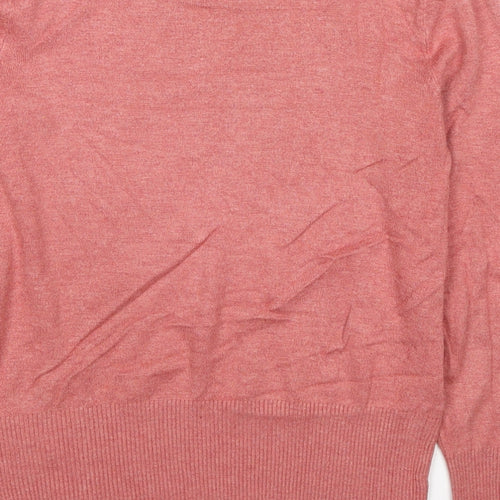 marks Womens Beige Round Neck Viscose Pullover Jumper Size 10