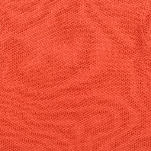 BASSINI Womens Orange Round Neck Acrylic Pullover Jumper Size L
