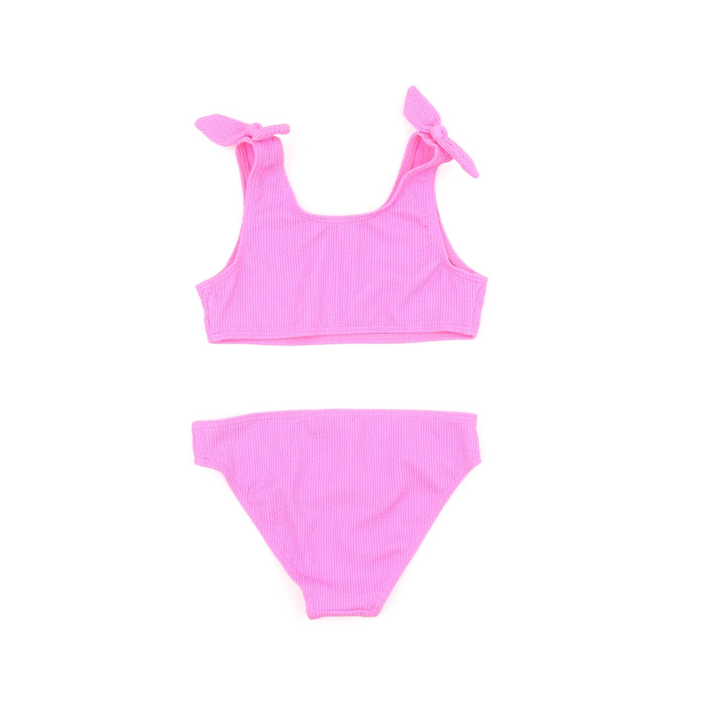 Marks and Spencer Girls Pink Polyester Bodysuit Outfit/Set Size 6-7 Years Pullover - Bikini Set