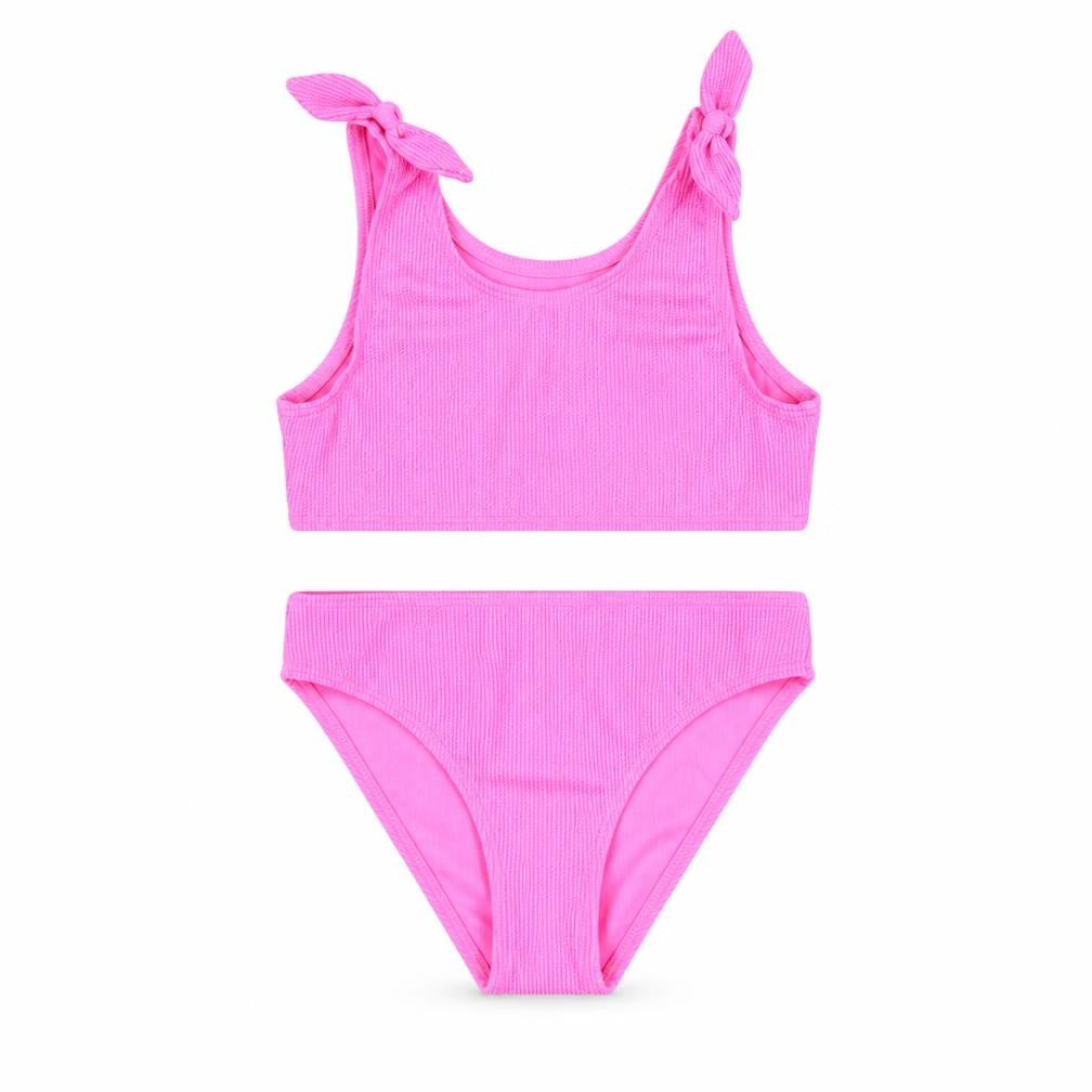Marks and Spencer Girls Pink Polyester Bodysuit Outfit/Set Size 10-11 Years Pullover - Bikini Set