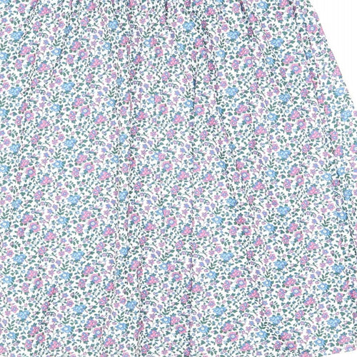 Fashion Friendly Womens Multicoloured Floral Polyester Swing Skirt Size M
