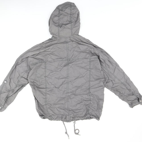 Abercrombie & Fitch Womens Grey Jacket Coat Size S Zip