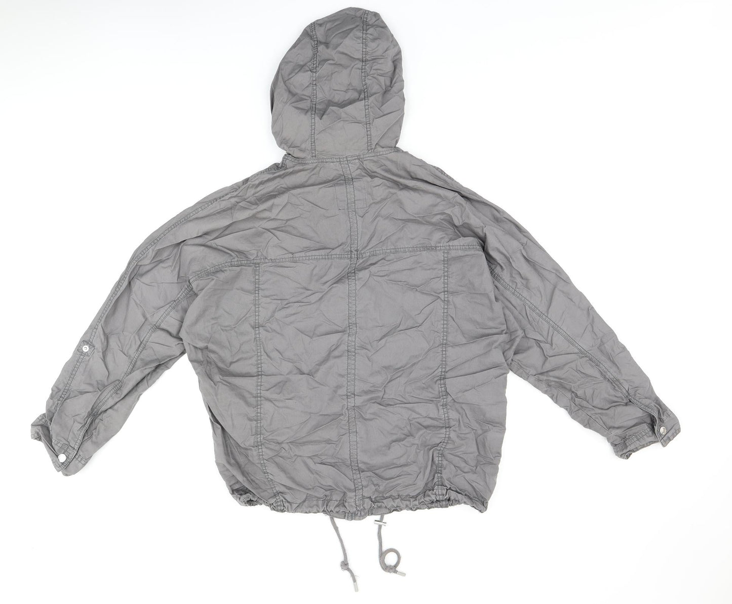 Abercrombie & Fitch Womens Grey Jacket Coat Size S Zip