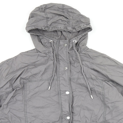 Abercrombie & Fitch Womens Grey Jacket Coat Size S Zip