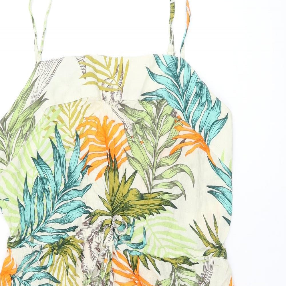 NEXT Womens Multicoloured Geometric Viscose Cover Up Size 14