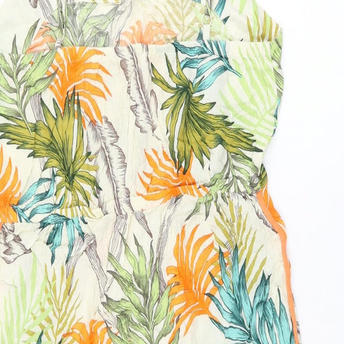 NEXT Womens Multicoloured Geometric Viscose Cover Up Size 14