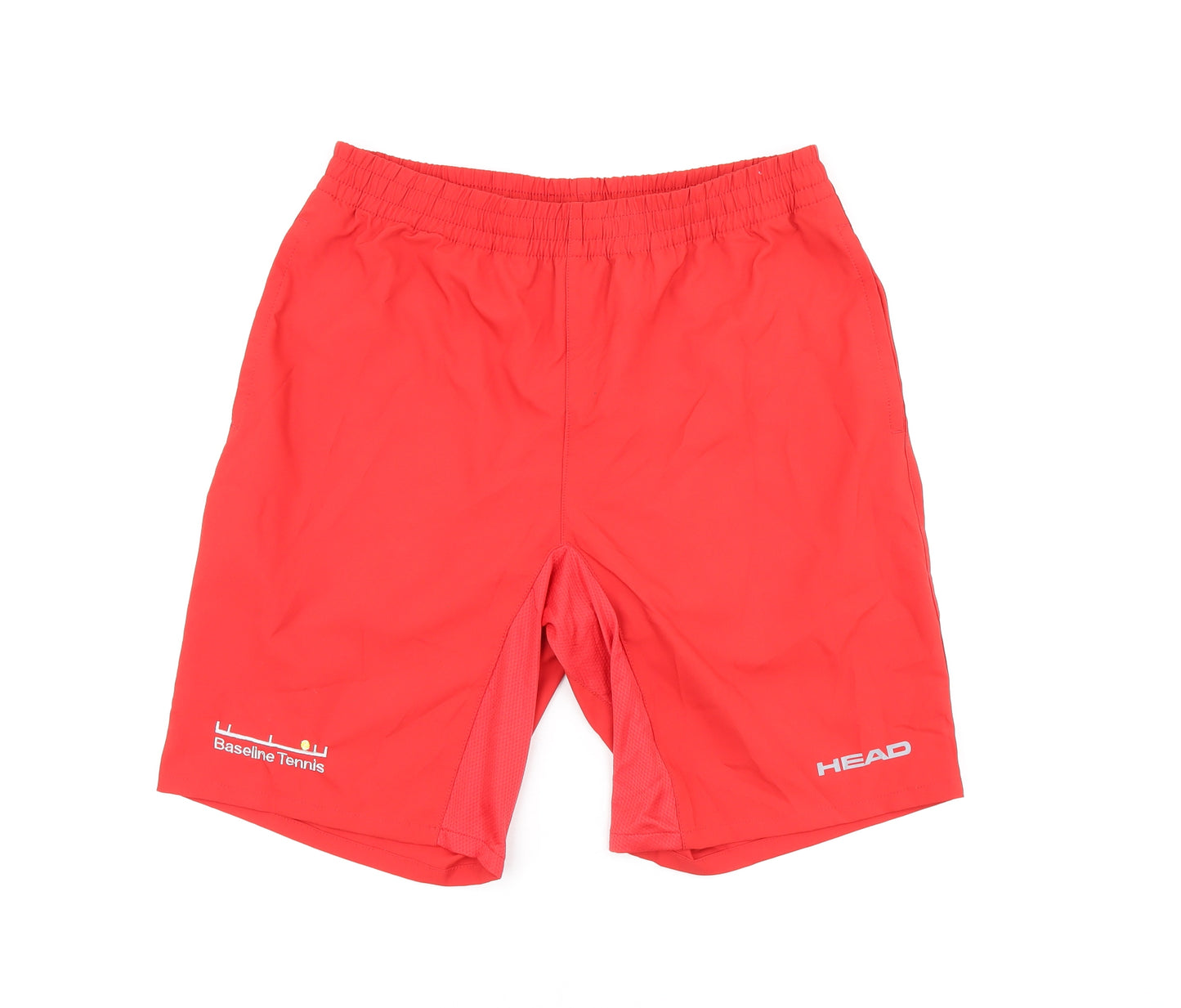 HEAD Mens Red Polyester Athletic Shorts Size M L9.5 in Regular Drawstring - Baseline Tennis
